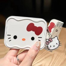 Hello kitty anime portable comb mirrorr