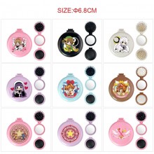 Card Captor Sakura anime folding portable comb mir...