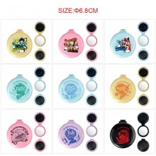My Hero Academia anime folding portable comb mirro...