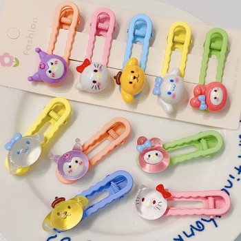 Sanrio Melody kitty Cinnamoroll Kuromi anime hairpins bobby pins