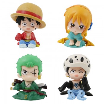One Piece anime figures set(4pcs a set)(OPP bag)