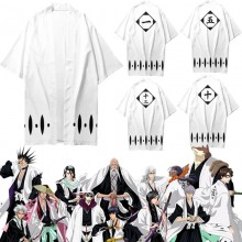 Bleach Gotei 13 Captain Long Cape Cloak Robe Cospl...