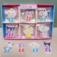 Sanrio Melody kitty Cinnamoroll Kuromi anime erase...