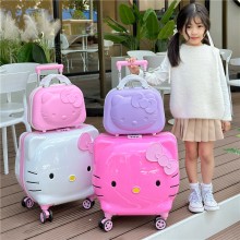Hello kitty anime suitcase travel trolley luggage ...