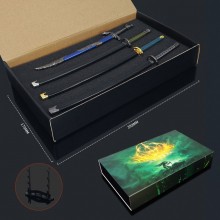 Elden Ring game alloy mini swords weapons set(4pcs...