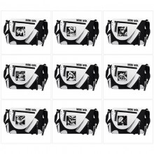 Hazbin Hotel PU black white color crossbody satche...