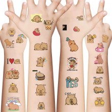 Capybara Rodent Waterproof Temporary Tattoo Stickers set(10pcs a set)