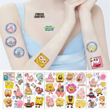 Spongebob Waterproof Temporary Tattoo Stickers set...