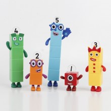 Numberblocks Action Figure Model Toys OPP bag(5pcs a set)6-16.5CM