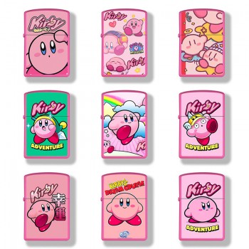 Kirby anime Single-sided Zippo Oil Lighter
