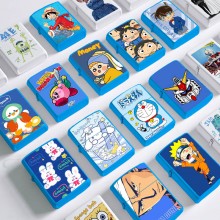 Doraemon Conan Stitch anime blue Two-sided Zippo O...