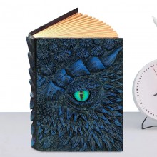 Vintage Dragon Eyes Embossed Resin Cover Travel Di...