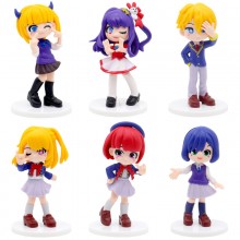 Oshi no Ko anime figures set(6pcs a set)(OPP bag)
