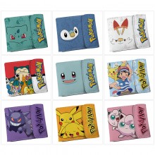 Pokemon anime snap wallet buckle purse