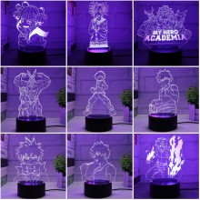 My Hero Academia Anime Acrylic Figure 3D Lamp USB ...