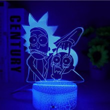 Rick and Morty Anime Acrylic Figure 3D Lamp USB Ni...