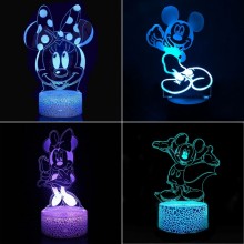 Mickey Minnie Mouse Anime Acrylic Figure 3D Lamp U...