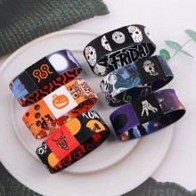 Halloween Pumpkin terror sports wristband stretch bracelets bangles