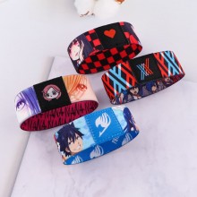 Fairy Tail anime sports wristband stretch bracelet...