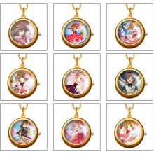 Card Captor Sakura anime rotating necklace pocket ...