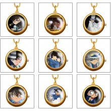 Detective Conan anime rotating necklace pocket wat...