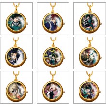 My Hero Academia anime rotating necklace pocket wa...