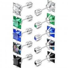 5Pairs Gold Plated Surgical Stainless Steel Stud E...