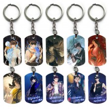 Tomb Notes anime alloy two-sided pendant key chain...