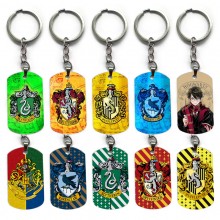 Harry Potter anime alloy two-sided pendant key cha...