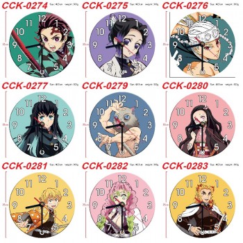 Demon Slayer anime round wall clocks