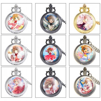 Card Captor Sakura anime small necklace pocket watch