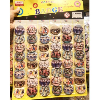 Twice star brooches pins 48pcs/24pcs