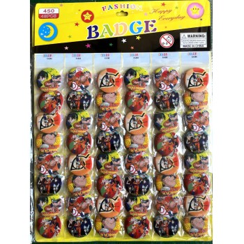 Naruto anime brooches pins 48pcs/24pcs