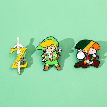 The Legend of Zelda game alloy brooch pins