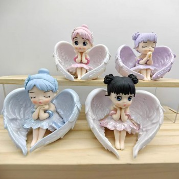4PCS Angel Wing Princess Dance Girl figures(OPP bag)