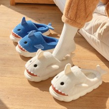 Shark anime plush shoes slippers a pair