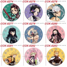 Demon Slayer anime round wall clocks