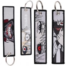 Tokyo ghoul Woven Label Anime Lanyard Key chain Ta...