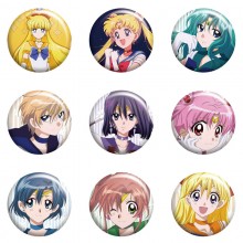Sailor Moon anime tinplate brooch pins set(8pcs a ...