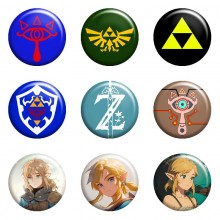 The Legend of Zelda game tinplate brooch pins set(...