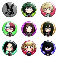 My Hero Academia anime tinplate brooch pins set(8p...