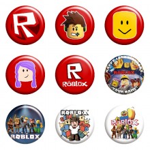 ROBLOX game tinplate brooch pins set(8pcs a set)58...