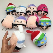 4inches Crayon Shin-chan anime plush dolls set(10p...