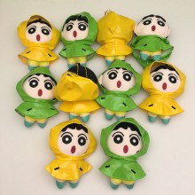 5inches Raincoat Crayon Shin-chan anime plush doll...