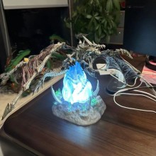 Yu Gi Oh Long Bing Dragon anime figure(can lightab...