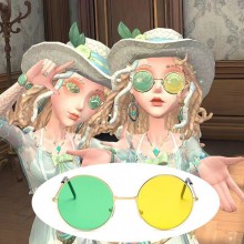 Identity Ⅴ game cosplay glasses mixed color sungla...