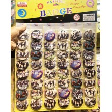 BTS BT21 star brooches pins 48pcs/24pcs