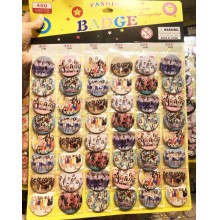 Twice star brooches pins 48pcs/24pcs