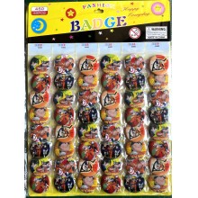 Naruto anime brooches pins 48pcs/24pcs
