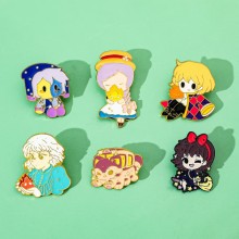 Howl's Moving Castle anime alloy brooch pins